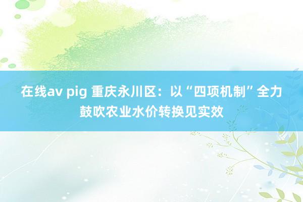 在线av pig 重庆永川区：以“四项机制”全力鼓吹农业水价转换见实效